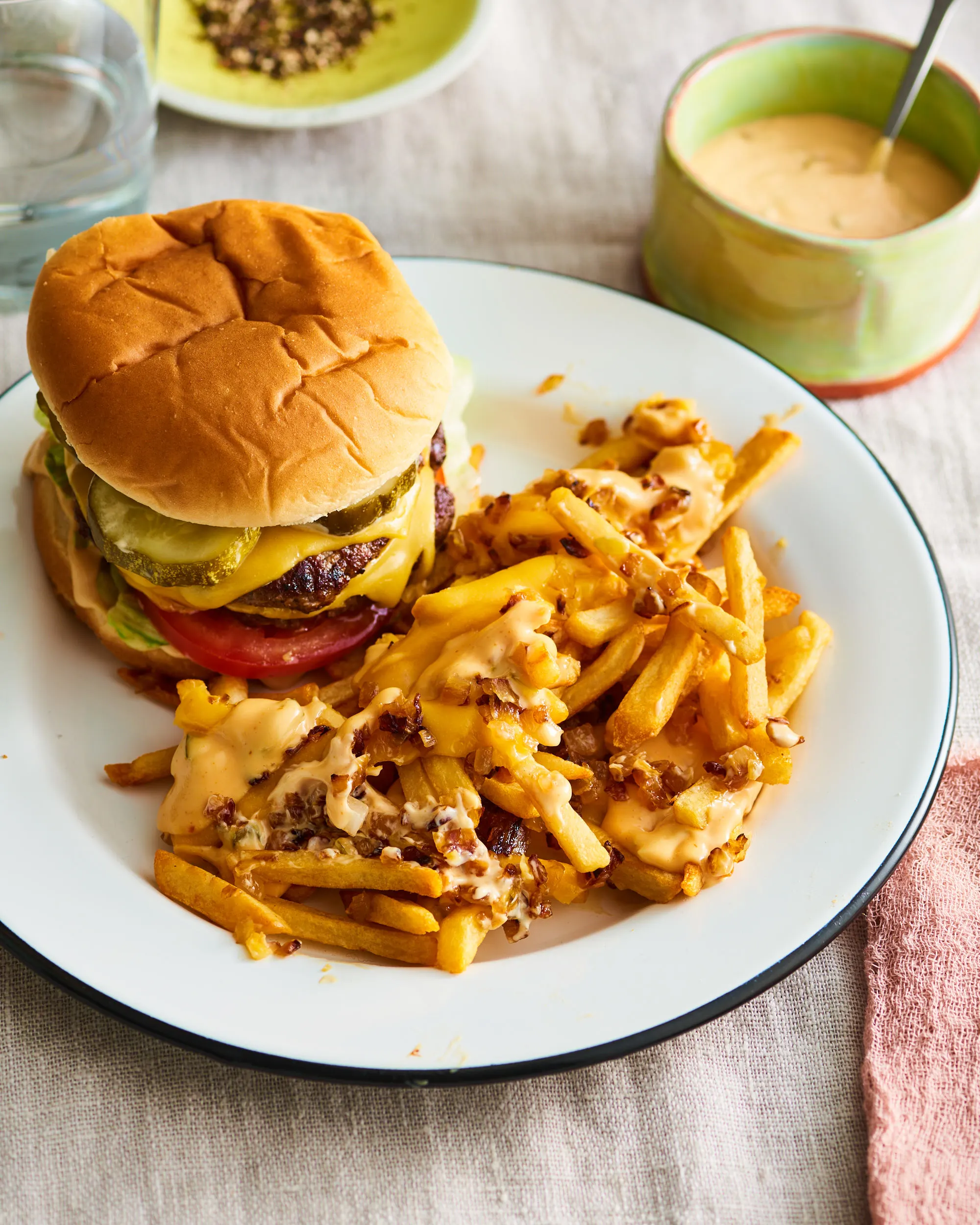 Copycat Burger and Fries
